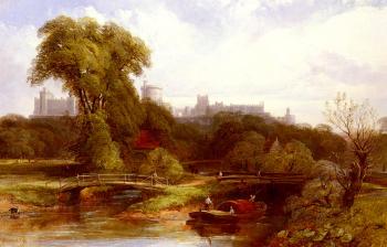 Thomas Creswick : A View Of Windsor Castle